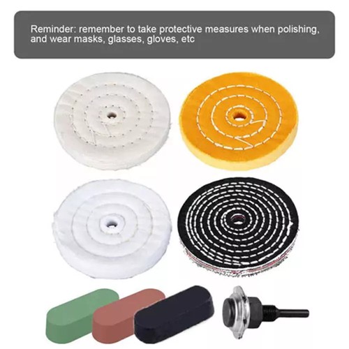 8pcs cotton buffing wheel - cotton, set