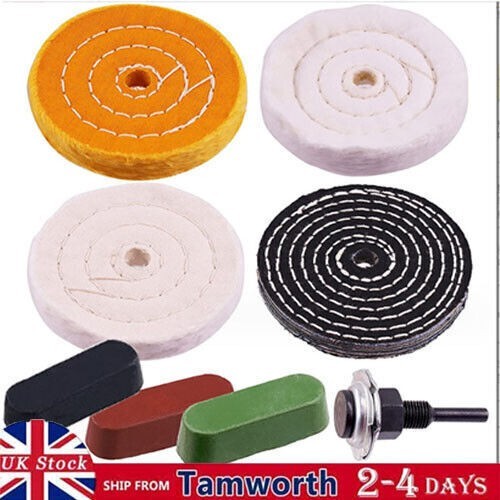 Spiral stitched cotton buffing - stitched,