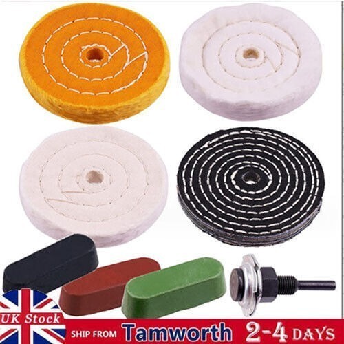 Spiral stitched cotton buffing - spiral,